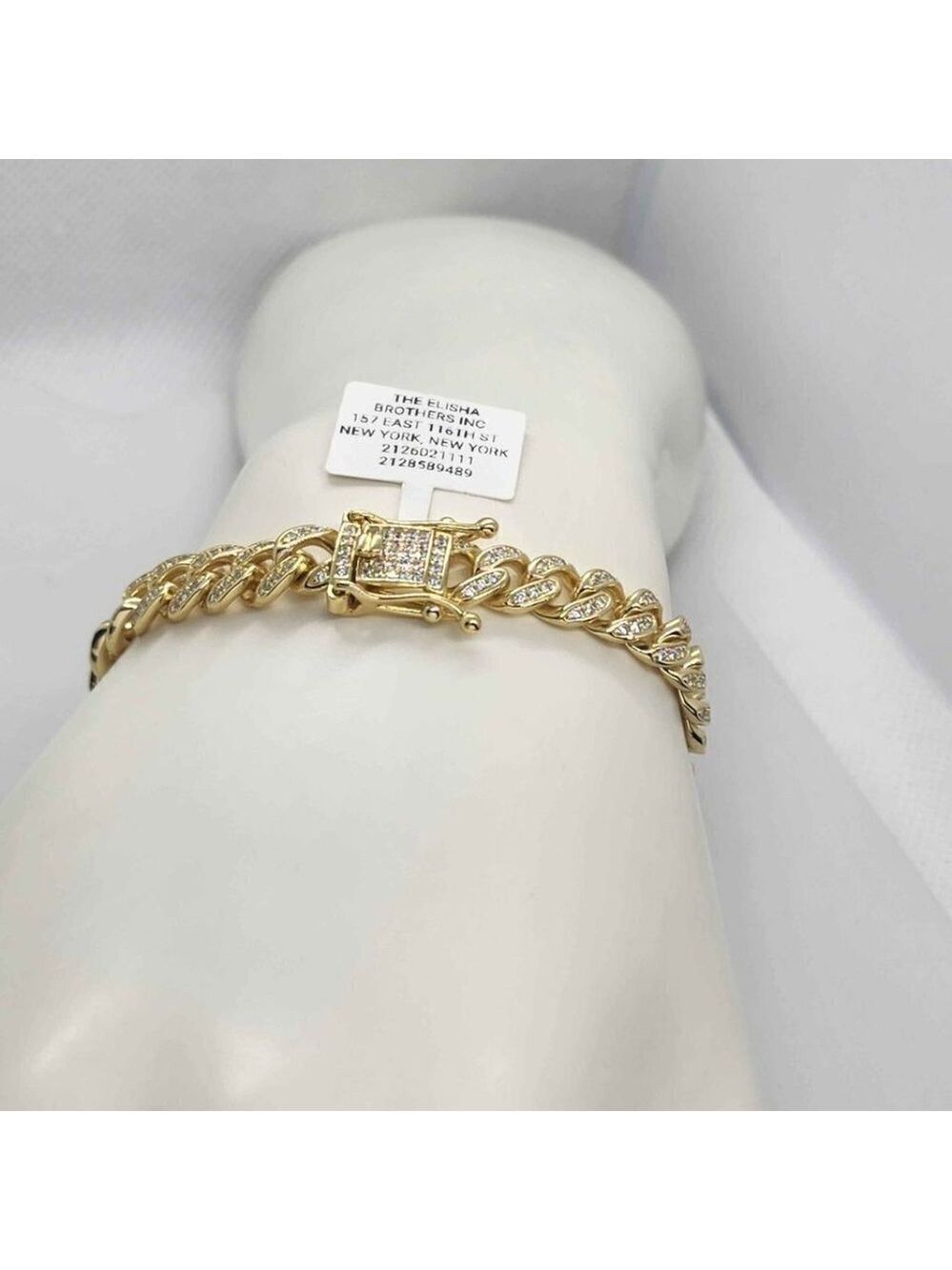 Brand New   Sterling Silver 925 Cubic link  Style   Bracelet